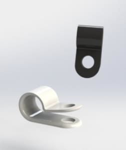 6,4(1/4'')mm Kablo Klipsi (100 Adet) Beyaz