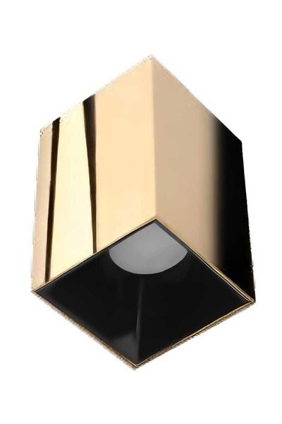 ACK AH12-07516 Siyah Reflektör Kare Gold Kasa Sıva Üstü Dekoratif Tavan Armatürü