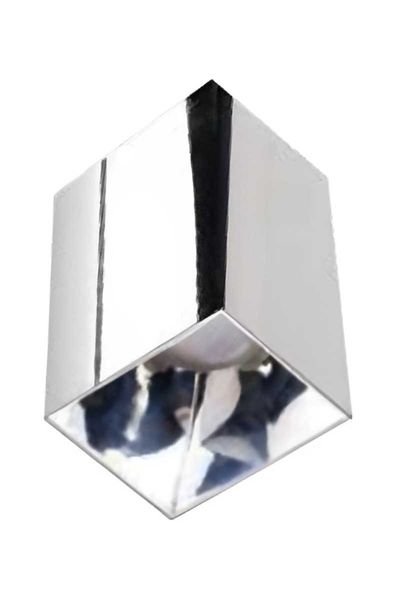 ACK AH12-07555 Parlak Krom Reflektör Kare Krom Kasa Sıva Üstü Dekoratif Armatür