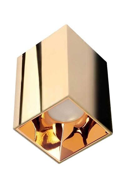 ACK AH12-07576 Parlak Rose Kare Gold Sıva Üstü Dekoratif Tavan Armatürü