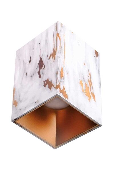 ACK AH12-07593 Mat Rose Kare Gold Mermer Sıva Üstü Dekoratif Tavan Armatürü