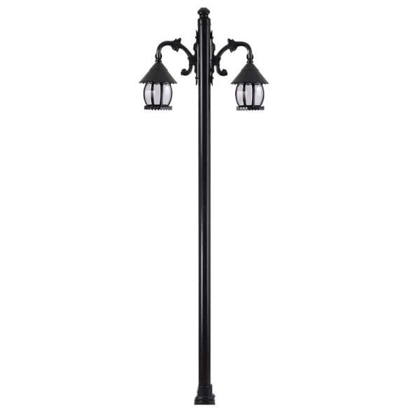 Abs Süslü Sekizgen Park Bahçe Aydınlatma Direği 20x275cm