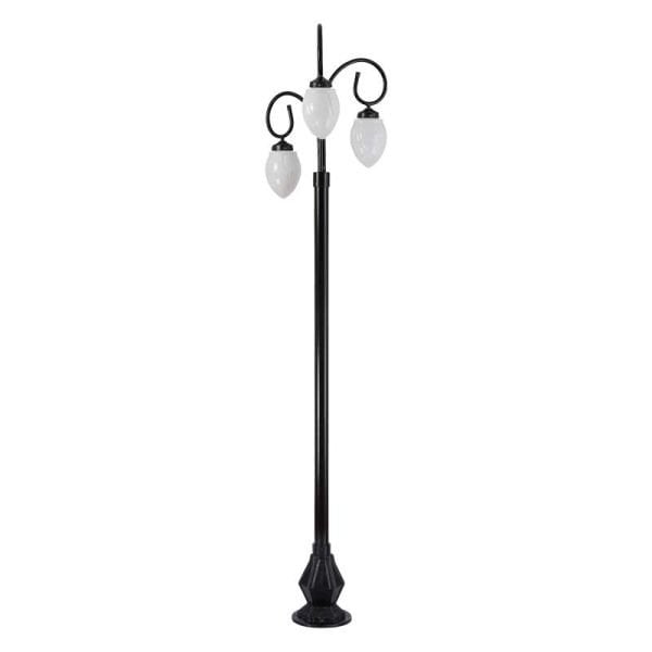 Abs Meşale Akrilik Camlı Park Bahçe Aydınlatma Direği 65x300cm