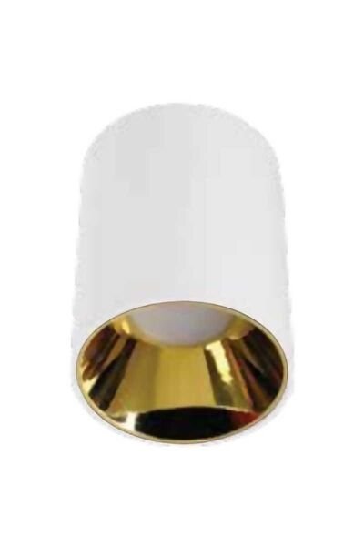 ACK AH12-08560 Parlak Gold Reflektör Beyaz Kasa Sıva Üstü Dekoratif Armatür