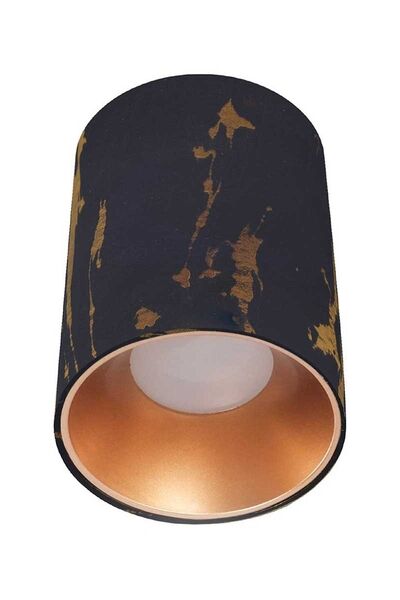 ACK AH12-08594 Mat Rose Reflektör Siyah Mermer Kasa Sıva Üstü Dekoratif Armatür