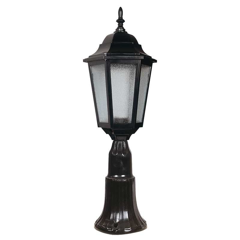 Polikarbon Camlı Abs Orta Boy Altıgen Park Bahçe Feneri 23x60cm