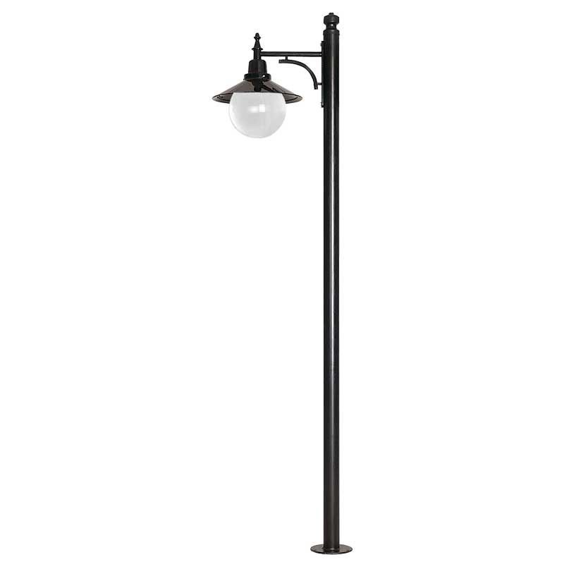 25lik Prizmatik Camlı Şapkalı Park Bahçe Aydınlatma Direği 60x275cm
