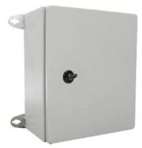 30x35x20 cm Metal Duvar Tipi Taban Saçlı Kablo Giriş Çıkışlı Alt Flanşlı Etanj Pano, Ip 65