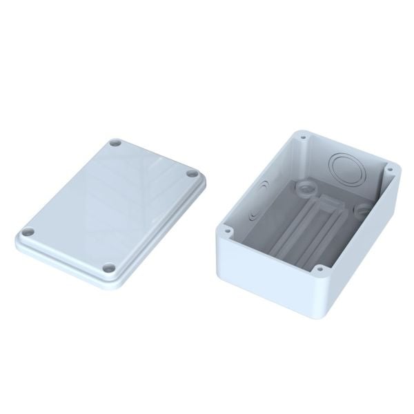 120x80x50 mm Sıva Üstü Opak Kapaklı Buat Kutusu