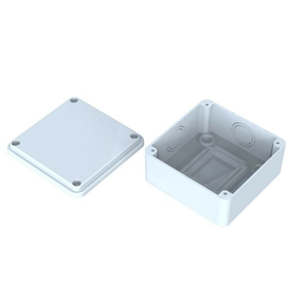 100x100x50 mm Sıva Üstü Opak Kapaklı Buat Kutusu