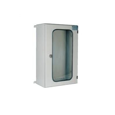60x100x25cm Camlı Metal Harici Duvar Tipi Taban Saçlı Tam Etanj Pano, Ip 65