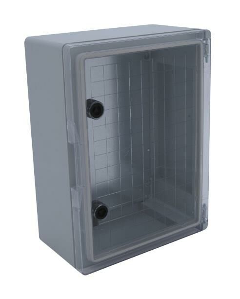 60x80x26cm H.Free Şeffaf Kapaklı Taban Saclı Sıva Üstü Dağıtım Panosu,Ip 65