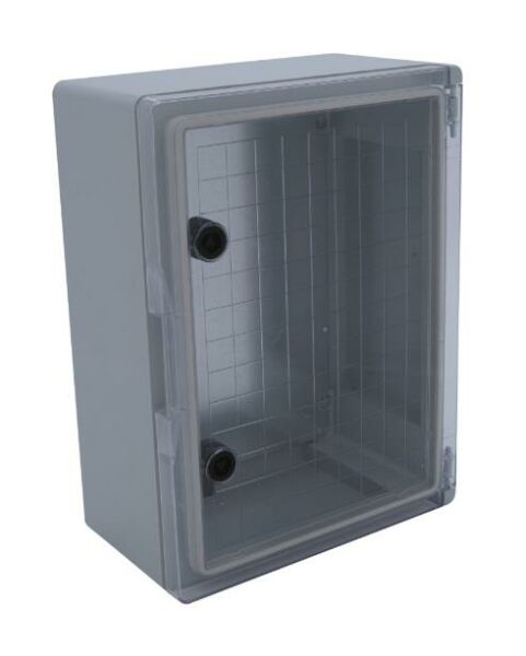 60x80x26cm H.Free Şeffaf Kapaklı Taban Saclı Sıva Üstü Dağıtım Panosu,Ip 65