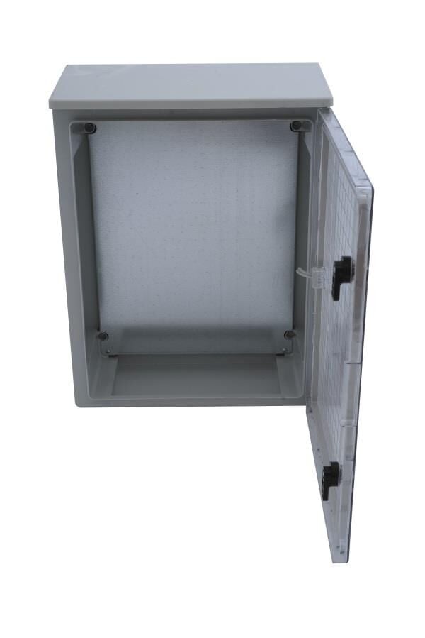 60x80x26cm H.Free Şapkalı Şeffaf Kapaklı Taban Saclı Sıva Üstü Dağıtım Panosu, Ip65
