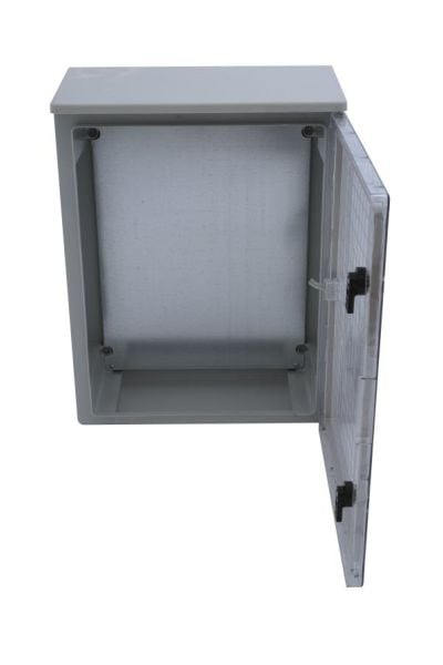 60x80x26cm H.Free Şapkalı Şeffaf Kapaklı Taban Saclı Sıva Üstü Dağıtım Panosu, Ip65