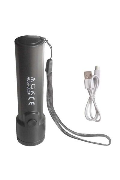 ACK AC06-00231 1W 30cm Mikro USB Kablolu Led Fener