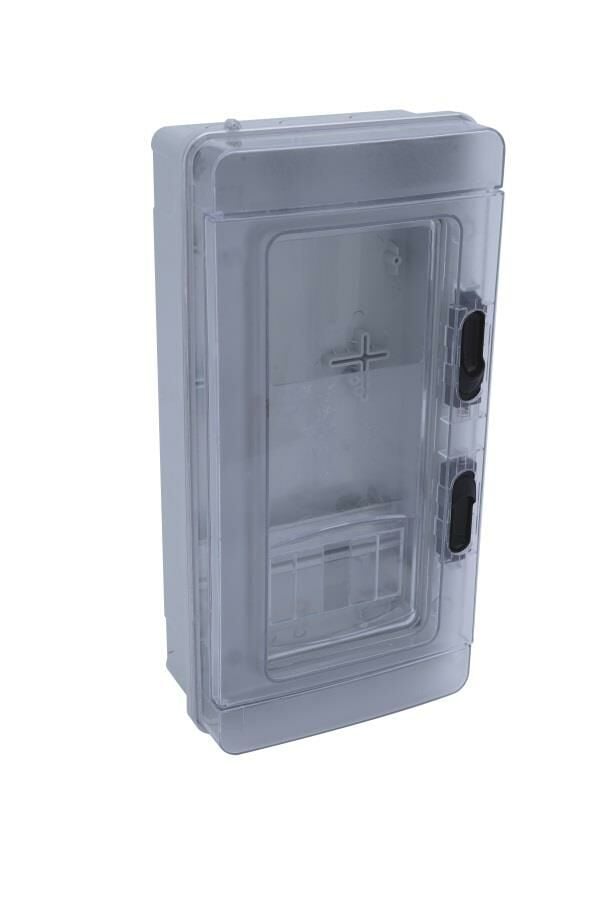 170x350x140cm H.Free Şeffaf Kapaklı Mnf. Elektronik Saat 5 sig. Kapasiteli Sıva Üstü Sayaç Panosu, Ip 65