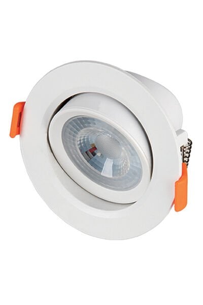 ACK AD01-00510 4000K Ilık Beyaz 5W Beyaz Kasa Cob Led Spot Lamba