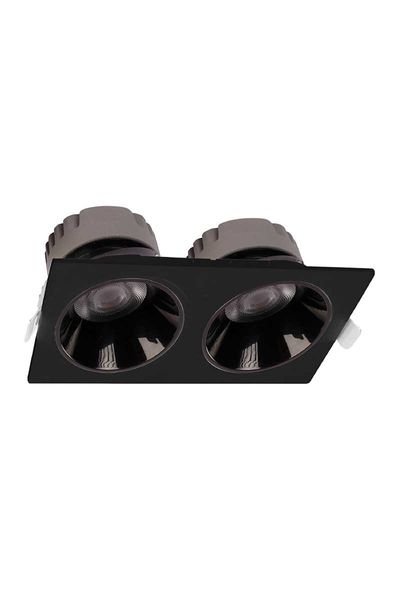 ACK AD10-01601 2x10W 3000K Günışığı Kare Downlight Sıva Altı Led Spot