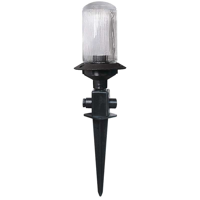 Akrilik Camlı Abs Saplamalı Park Bahçe Çim Armatürü 12x47cm
