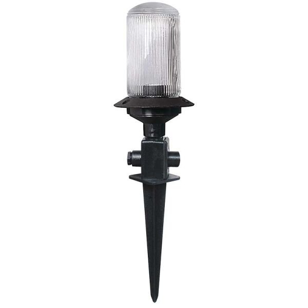 Akrilik Camlı Abs Saplamalı Park Bahçe Çim Armatürü 12x47cm
