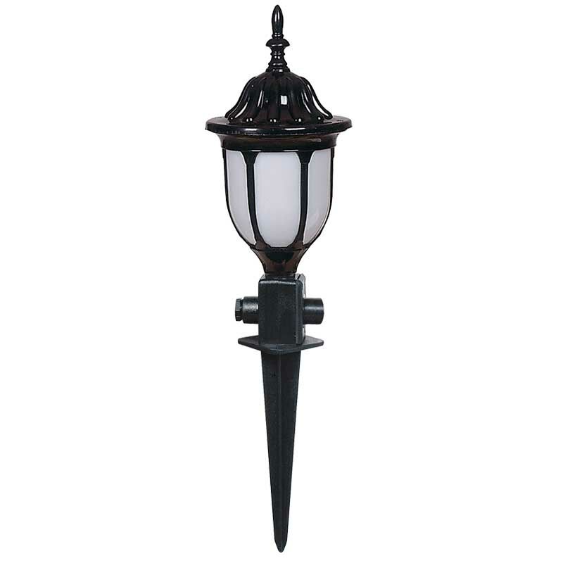 Akrilik Camlı Abs Saplamalı Park Bahçe Çim Armatürü 16x55cm