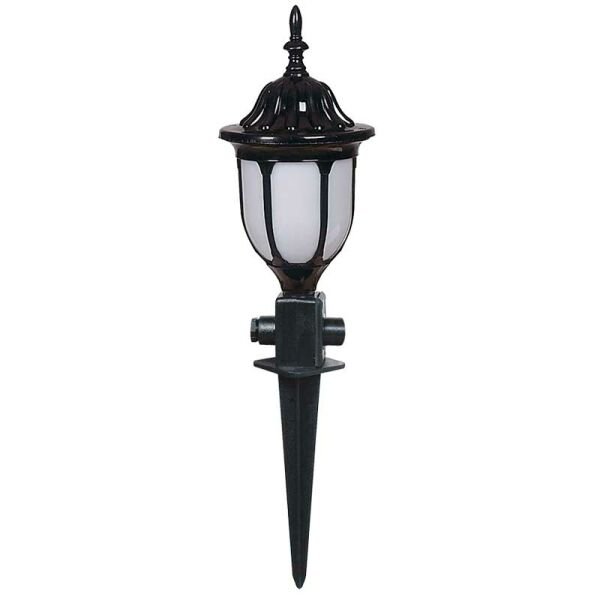 Akrilik Camlı Abs Saplamalı Park Bahçe Çim Armatürü 16x55cm