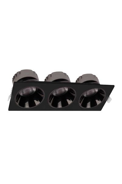 ACK AD10-01711 3x10W 4000K Ilık Beyaz Kare Downlight Sıva Altı Led Spot