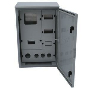 50x60x20cm Opak Kapaklı ABS Şantiye Panosu, 1 Trf. Syç, Tmş+3 Mnf+2Trf Priz, 4+10 Sig.