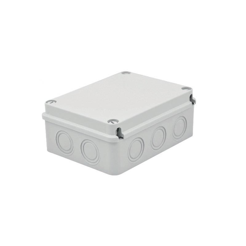 80x120x50 mm Tıpalı Kare ABS Sıva Üstü Rekor Yüzeyli Opak Buat, Ip 54 H.Free