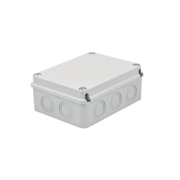 80x120x50 mm Tıpalı Kare ABS Sıva Üstü Rekor Yüzeyli Opak Buat, Ip 54 H.Free