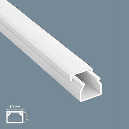 Mutlusan 10x8 mm Beyaz Kablo Kanalı, 330 Metre Paket