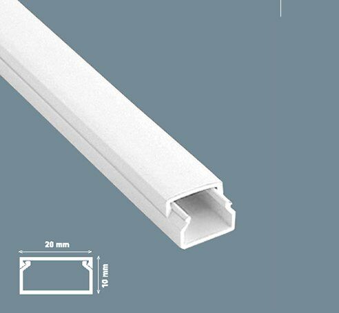 Mutlusan 20x10 mm Beyaz Kablo Kanalı, 200 Metre Paket