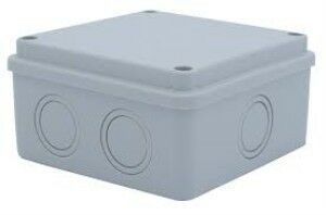 100x100x50 mm Kare ABS Sıva Üstü Kırma Yüzeyli Opak Buat, IP54 H.Free