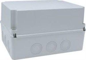 310x230x180 mm Düz Yüzeyli Derin Kare Sıva Üstü ABS Opak Buat, IP67 H.Free