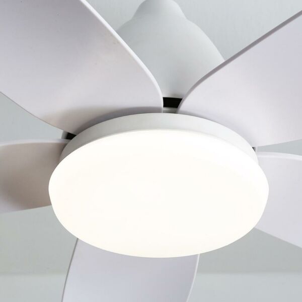 Fancium DKF-502 47'' Led Aydınlatmalı Uzaktan Kumandalı Tavan Vantilatörü Beyaz