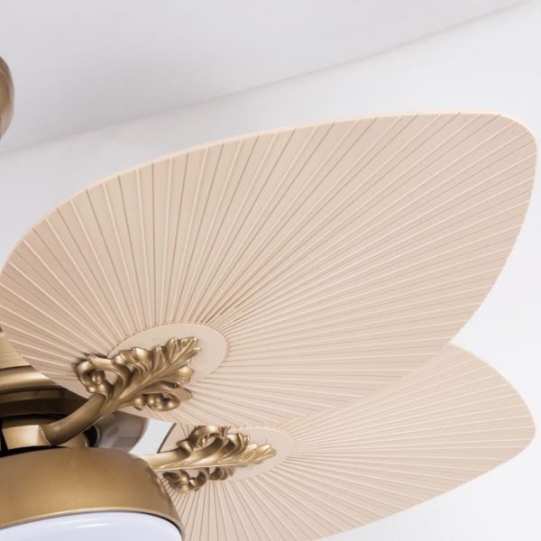 Fancium DKF-507 Led Aydınlatmalı Uzaktan Kumandalı Tavan Vantilatörü Bej