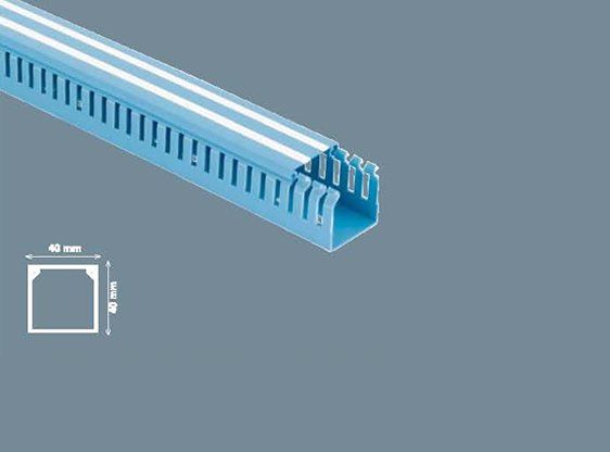 Mutlusan 40x40 mm Delikli Mavi Pano Kanalı, 25 Metre Paket