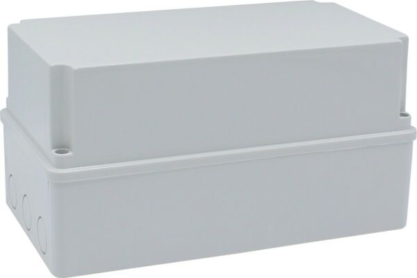 230x125x120 mm Düz Yüzeyli Derin Kare Sıva Üstü ABS Opak Buat, IP67 H.Free