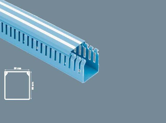 Mutlusan 60x60 mm Delikli Mavi Pano Kanalı, 16 Metre Paket