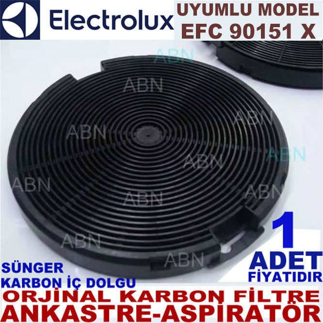ELECTROLUX ANKASTRE DAVLUMBAZ FİLTRESİ ELECTROLUX EFC 90151 X MODEL DAVLUMBAZ İÇİN SÜNGERLİ FİLTRE