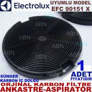 ELECTROLUX ANKASTRE DAVLUMBAZ FİLTRESİ ELECTROLUX EFC 90151 X MODEL DAVLUMBAZ İÇİN SÜNGERLİ FİLTRE