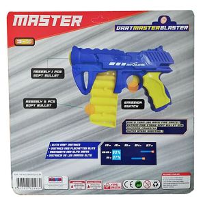 Oyuncak Master Kartela Silah Seti Sünger Atan Nerf Silah 3 Yaş Üstü