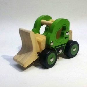 Nostaljik Oyuncak Ahşap Dozer Çocukları Sağlıklı Oyuncağı, Bozulmaz ve Kırılmaz