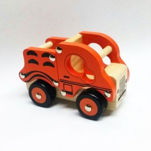 Nostaljik Oyuncak Ahşap Kamyon Çocukların Sağlıklı Oyuncağı, Bozulmaz ve Kırılmaz