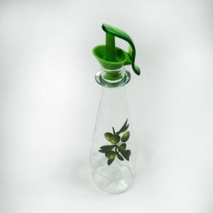 Zeytin Desenli Cam Yağdanlık Sirkelik 500ml Kapasiteli Lüx Yağlık