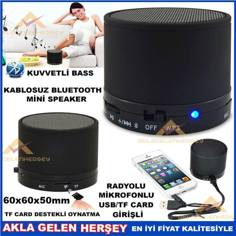 RADYOLU MİKROFONLU SÜPER MİNİ BLUETOOTH SPEAKER