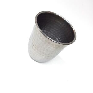 Taşınabilir Paslanmaz Metal Çekiç Dövmeli Ayran, Su, Kahve, Süt Bardağı