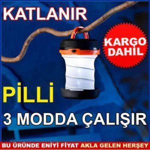 KATLANABİLİR PORTATİF LED AYDINLATMALI FENER-1