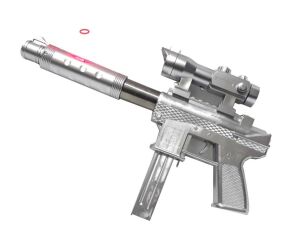34cm Uzunluğunda Boncuklu Tekli ve Lazerli Tec-9 Altın ve Gümüş Renginde